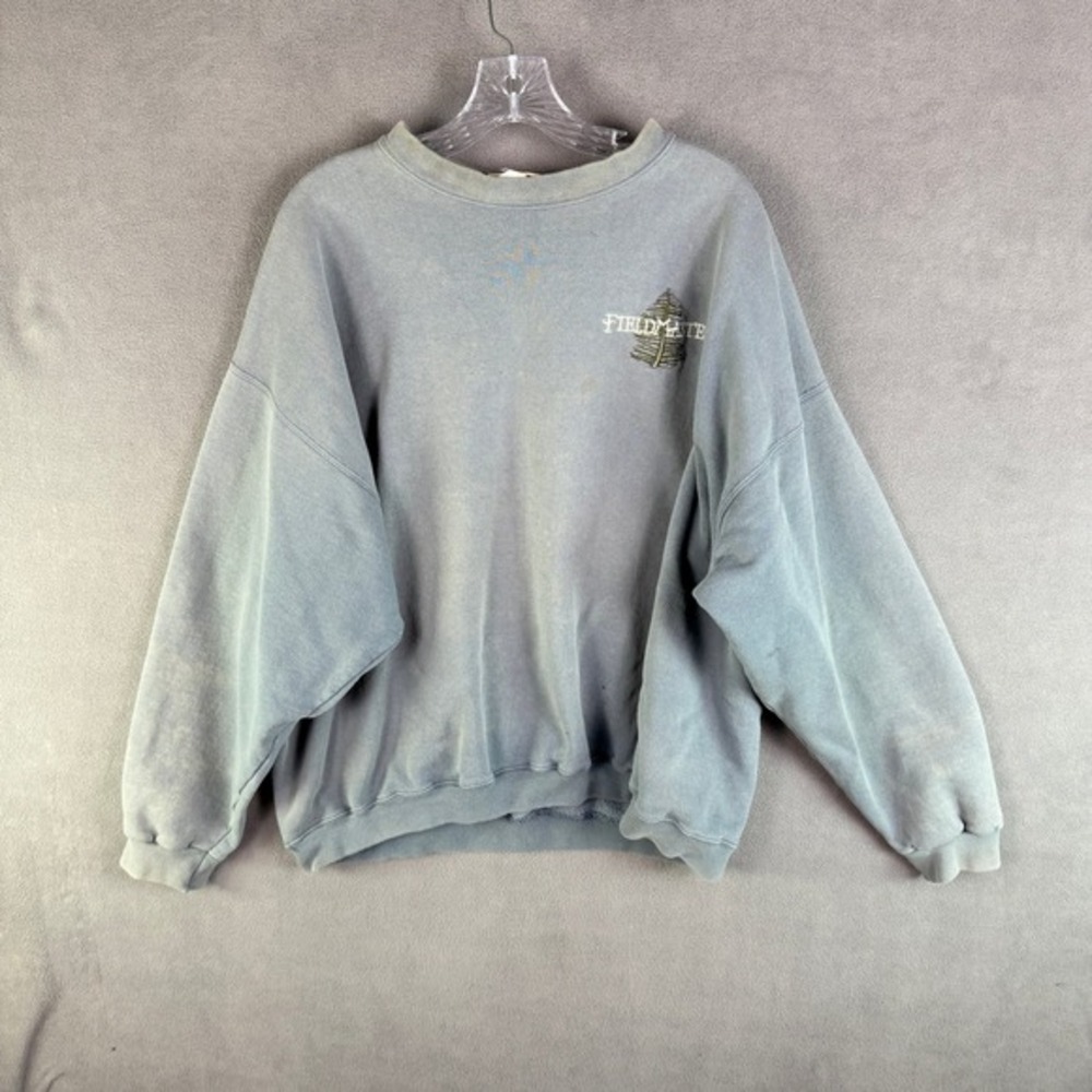 Vintage FIELDMASTER Mens Sweatshirt L? Embroidered‎ Trees Pullover 80s 90s